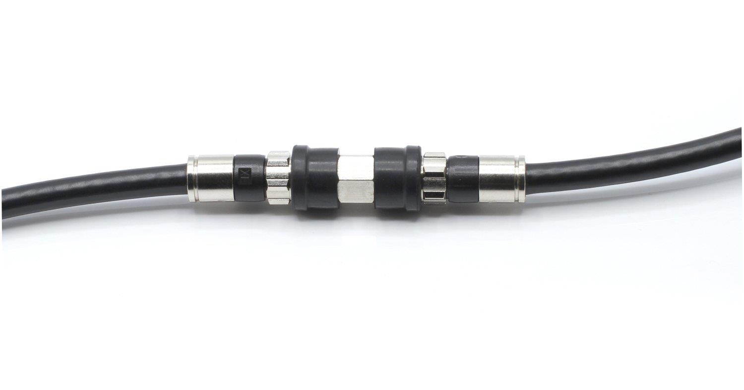 Coaxial Cable Connector Adapter &ndash; WEATHER BOOT Series | 10 Pack | Coax F-Pin