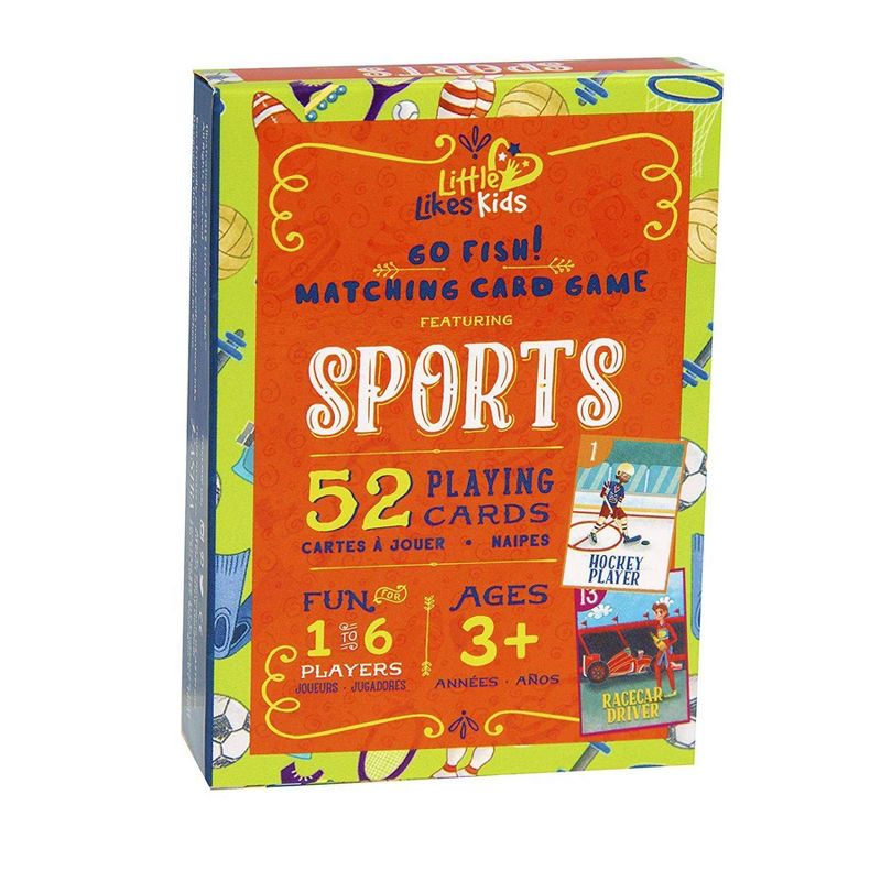 Little Likes Kids Go Fish! Sports Matching Card Game
