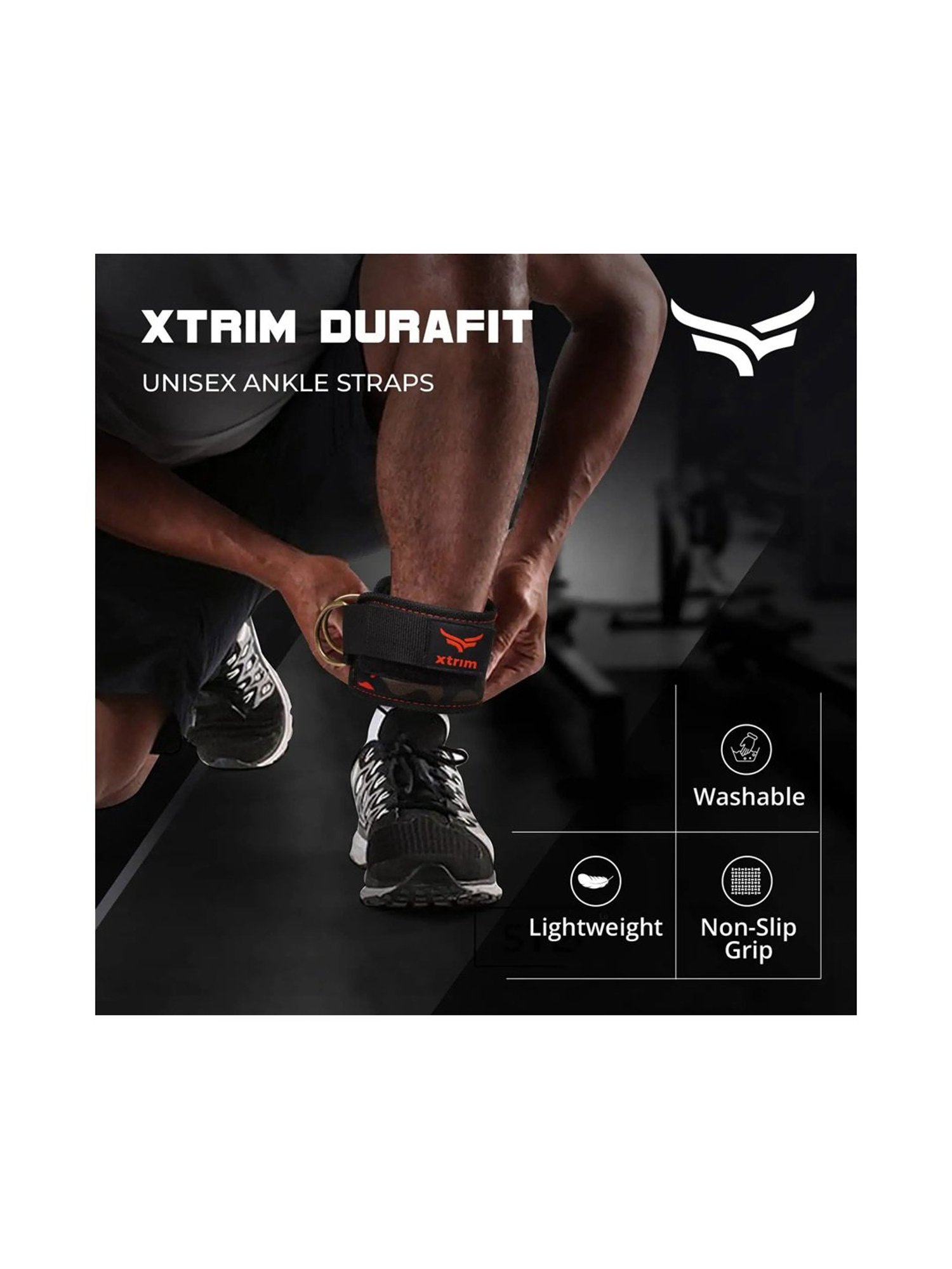 Xtrim Durafit Ankle Strap (Orange)