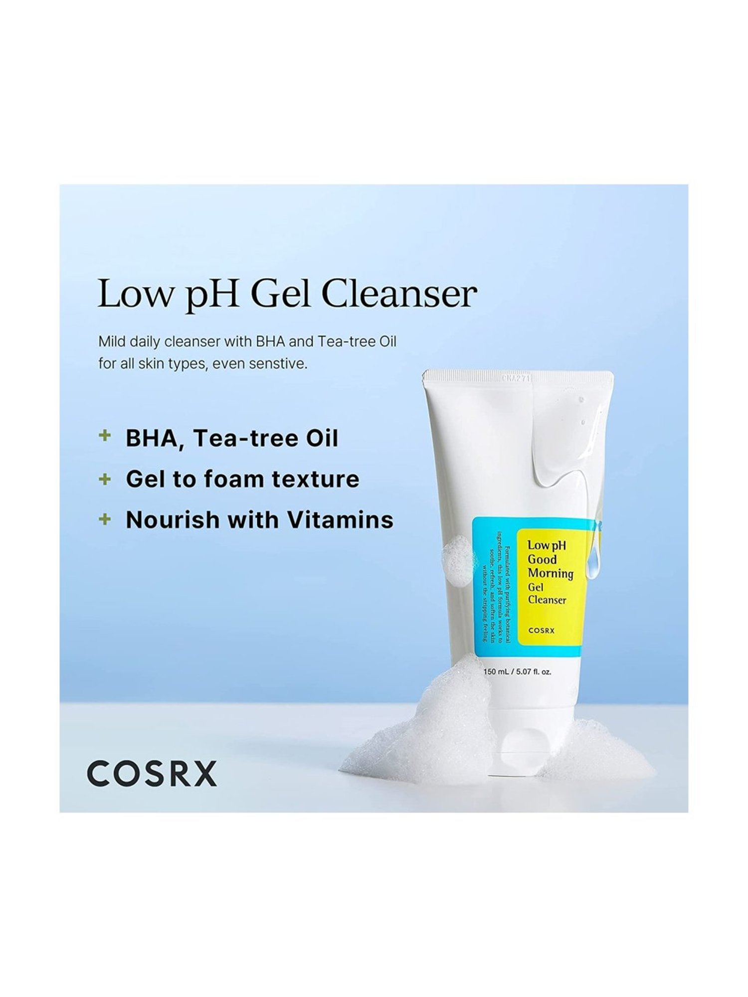Cosrx Low pH Good Morning Gel Cleanser - 150 ml