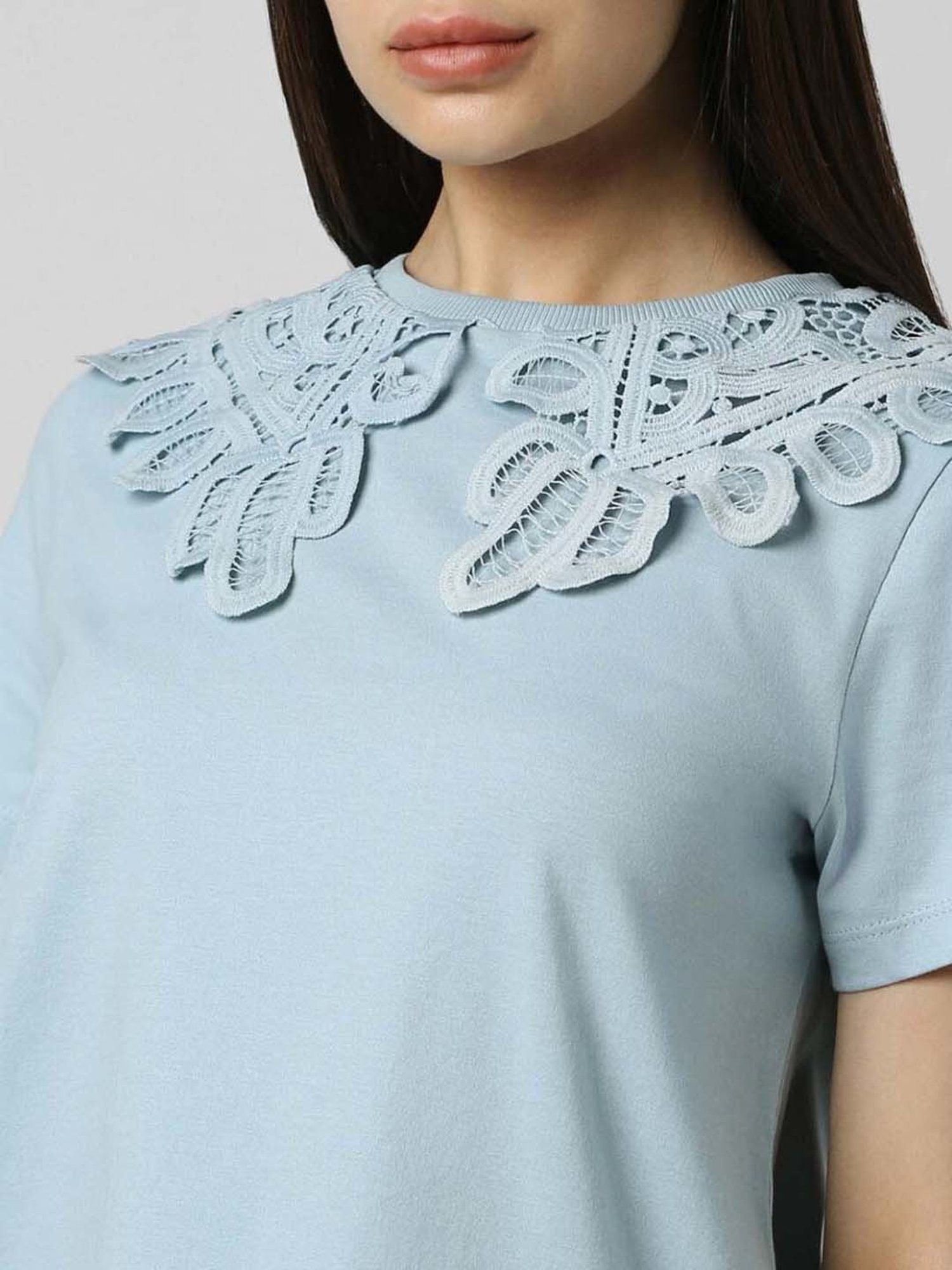 Van Heusen Blue Cotton Top