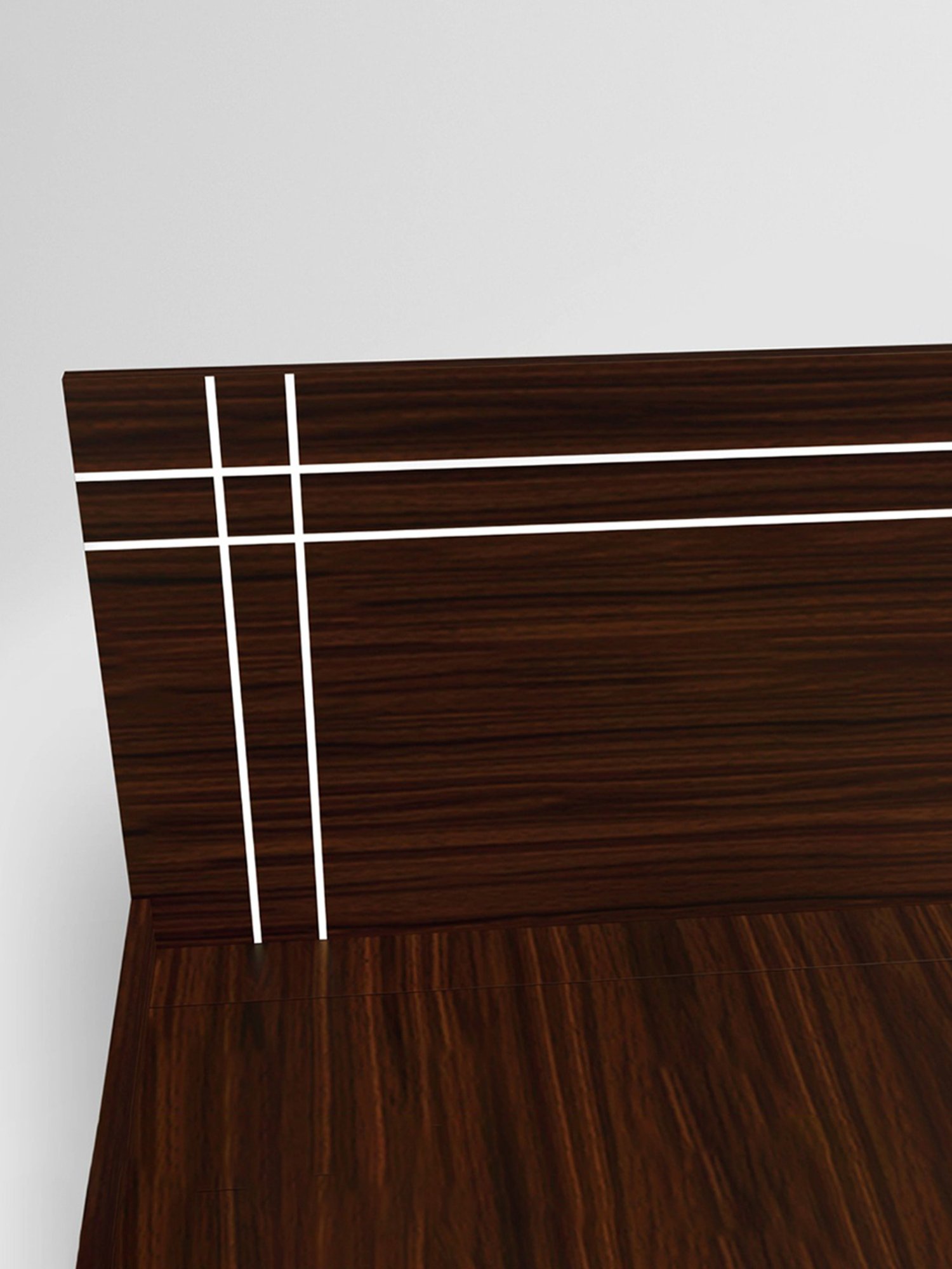 Godrej Interio Amara Brown Engineered Wood Queen Bed