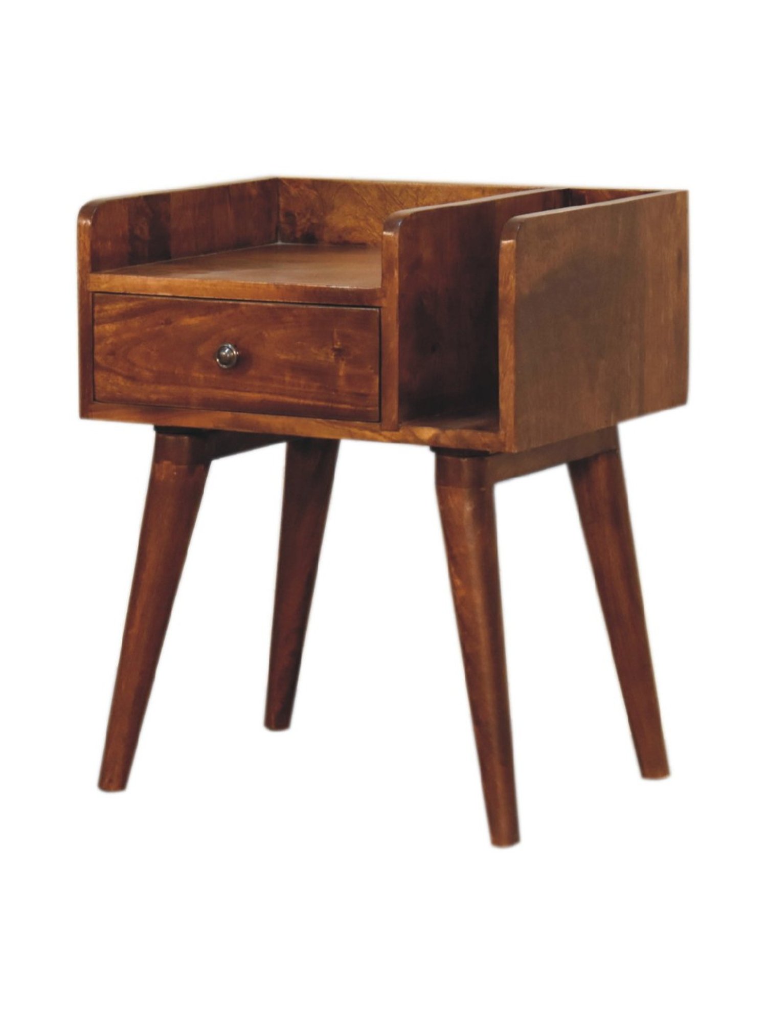 Sleepyhead Ally Teak Brown Sheesham Wood Bedside Table