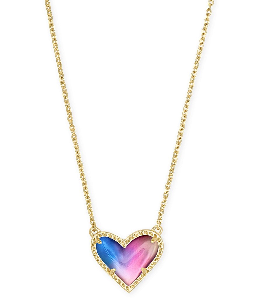 Kendra Scott Ari Heart Gold Short Pendant Necklace