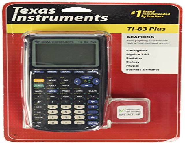 texas instruments ti83 plus graphing calculator