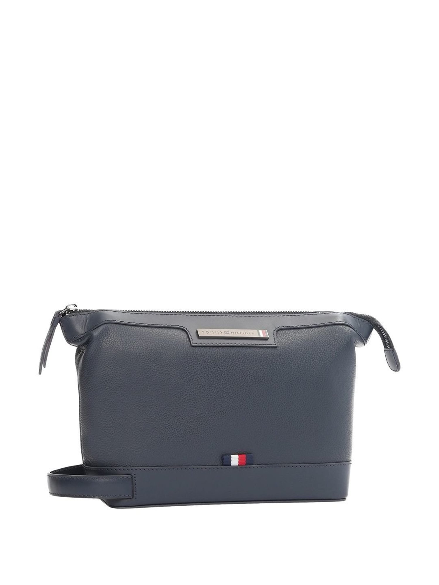 Louis Stitch Brunette Brown Leather Medium Toiletry Pouch