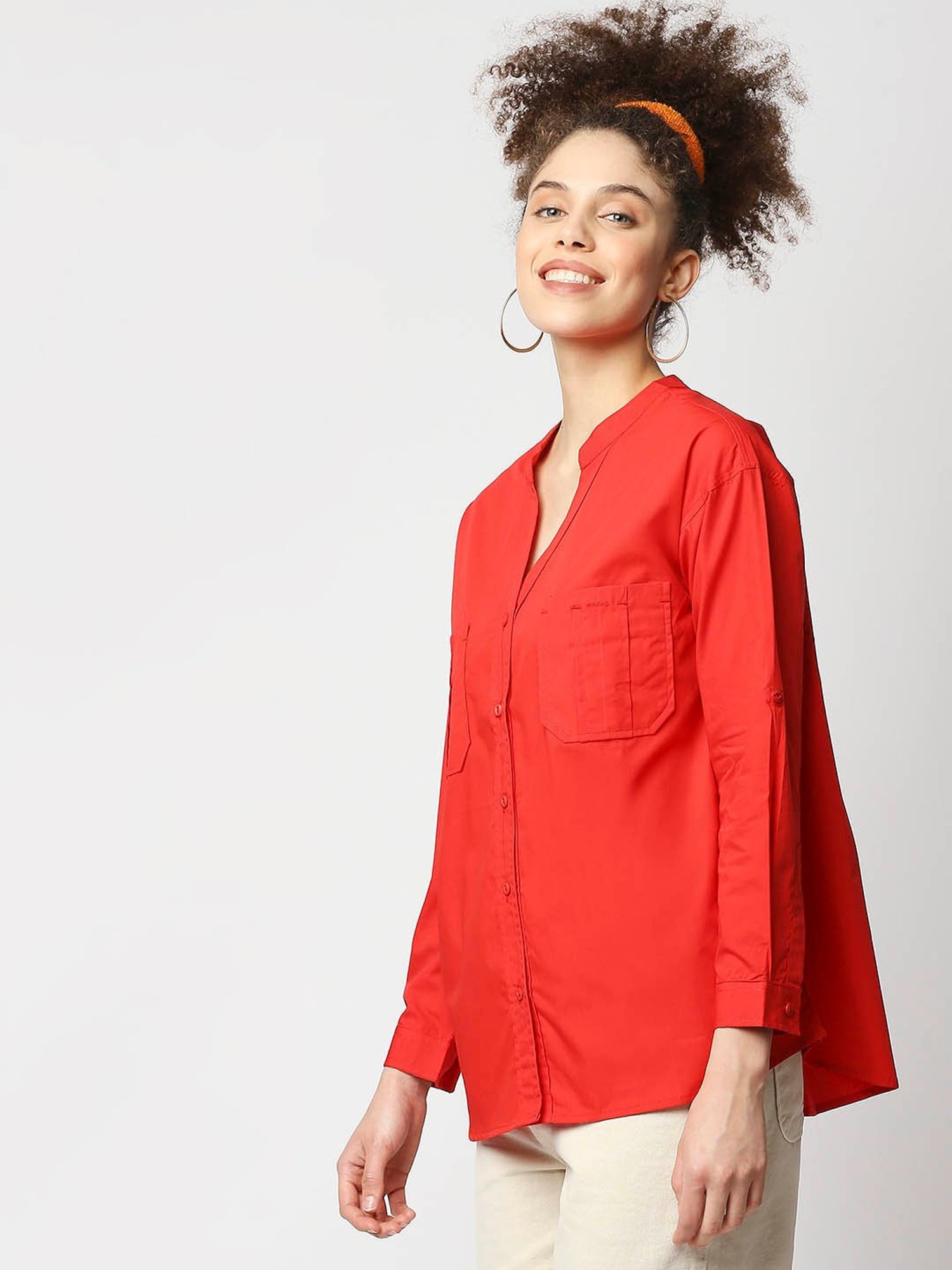 Remanika Red Regular Fit Shirt