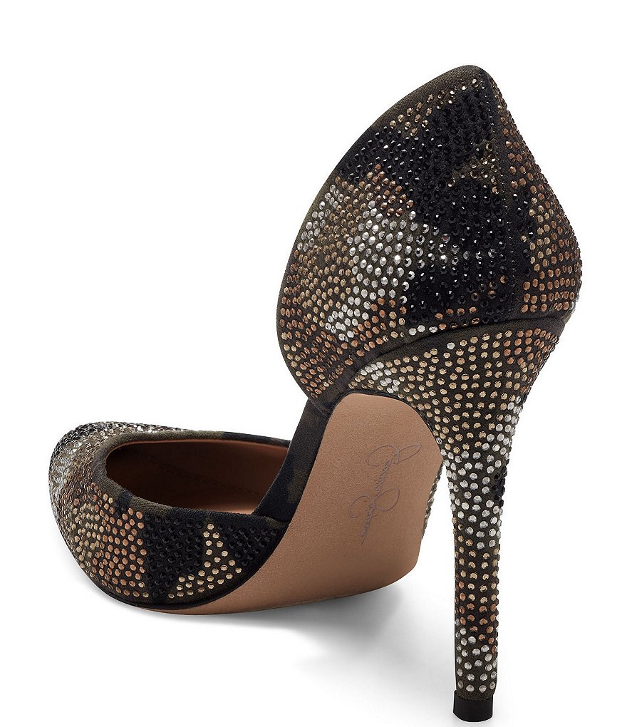 Jessica Simpson Prizma7 Camo Rhinestone d'Orsay Pumps