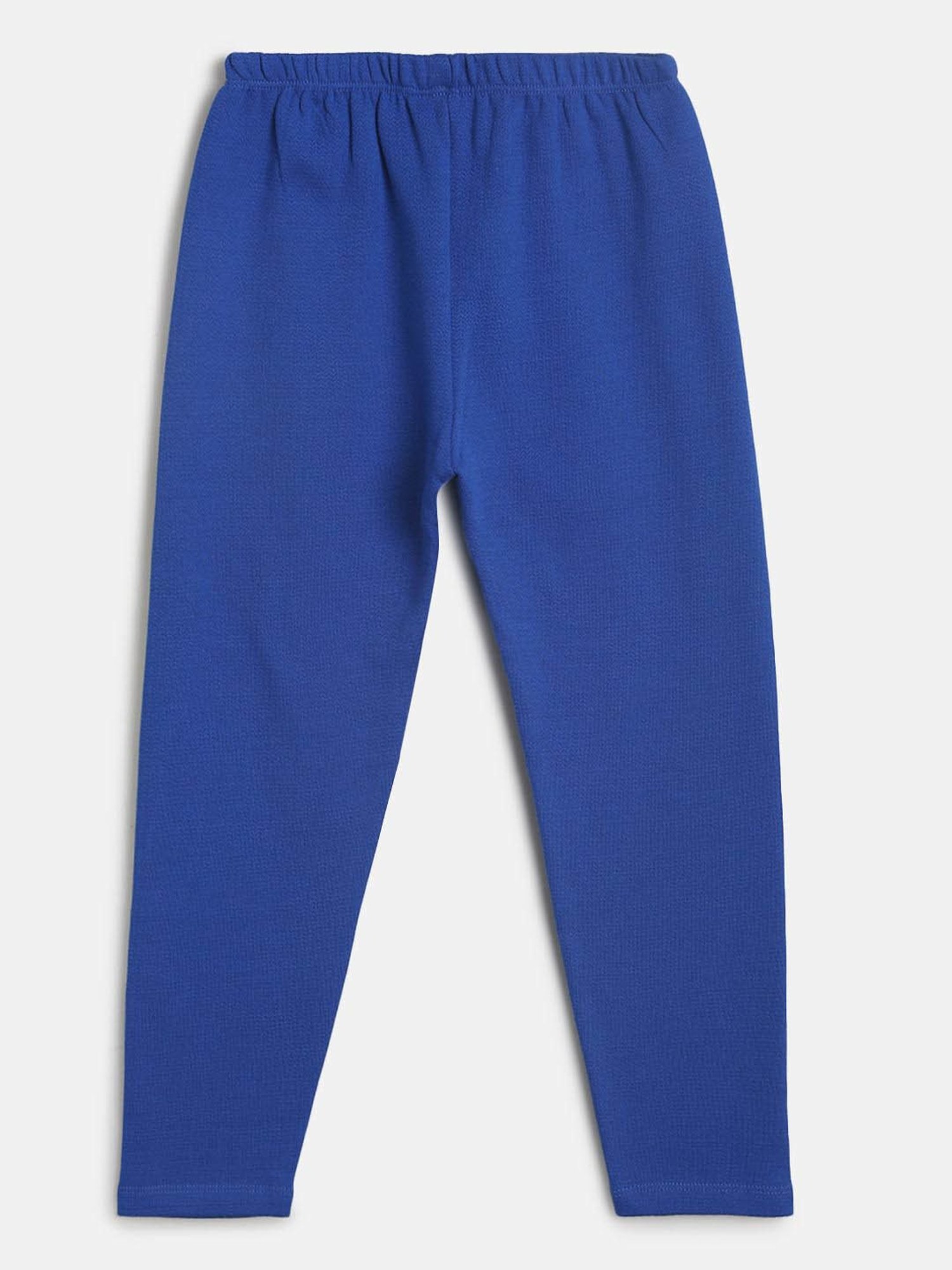 MINIKLUB Girls Royal Blue Solid Leggings