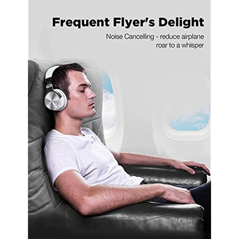 COWIN E7 Pro [2018 Upgraded] Active Noise Cancelling Headphones Bluetooth Headphones with Mic Hi-Fi Deep Bass Wireless Headphones Over Ear 30H Playtime Travel Work TV Computer Cellphone - Blue