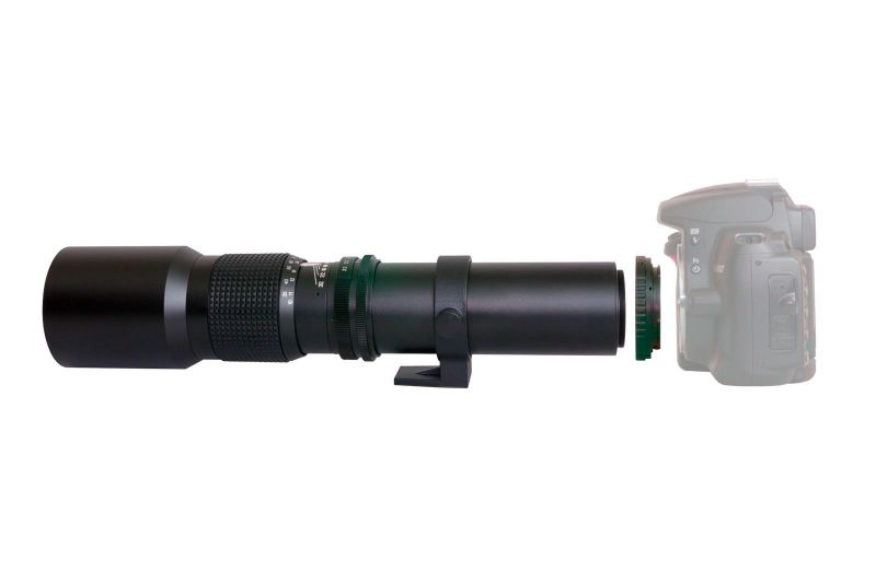 Opteka 500mm Preset Telephoto Lens for Nikon D5, D4s, D4, D3x, Df, D810, D800, D750, D610, D500, D7500, D7200, D7100, D5600, D5500, D5300, D5200, D5100, D3400, D3300 Digital SLR Cameras