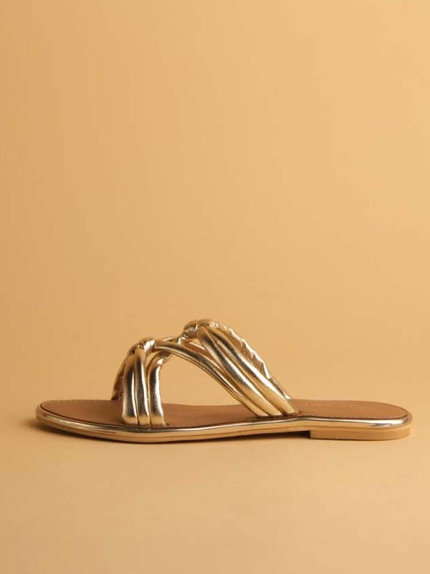 Eridani Women's Carly Gold Casual Sandals