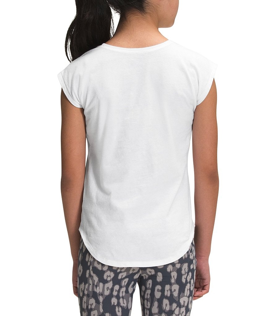 The North Face Little/Big Girls 5-18 Short-Sleeve Leopard-Fill Logo Tee