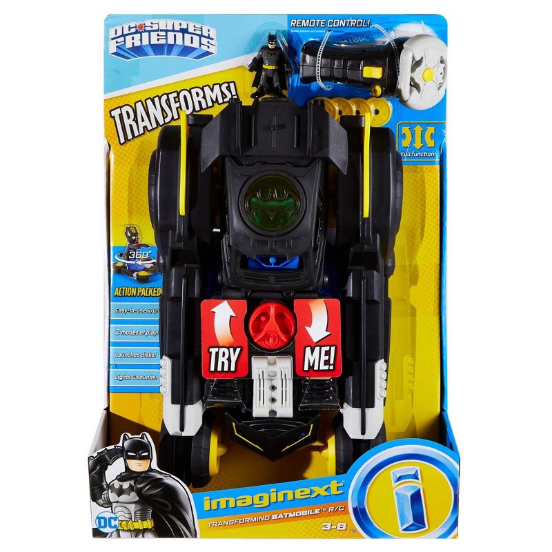 Fisher-Price Imaginext DC Super Friends Transforming Batmobile RC Vehicle