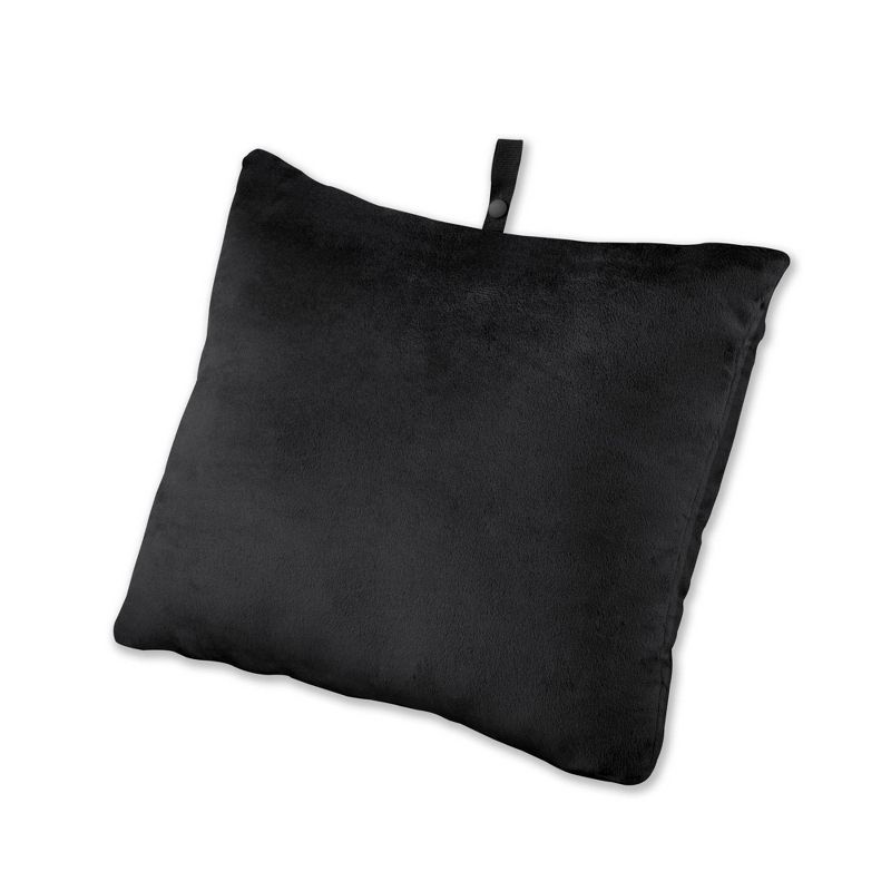 Brookstone Rectangle Memory Foam Travel Pillow - Black