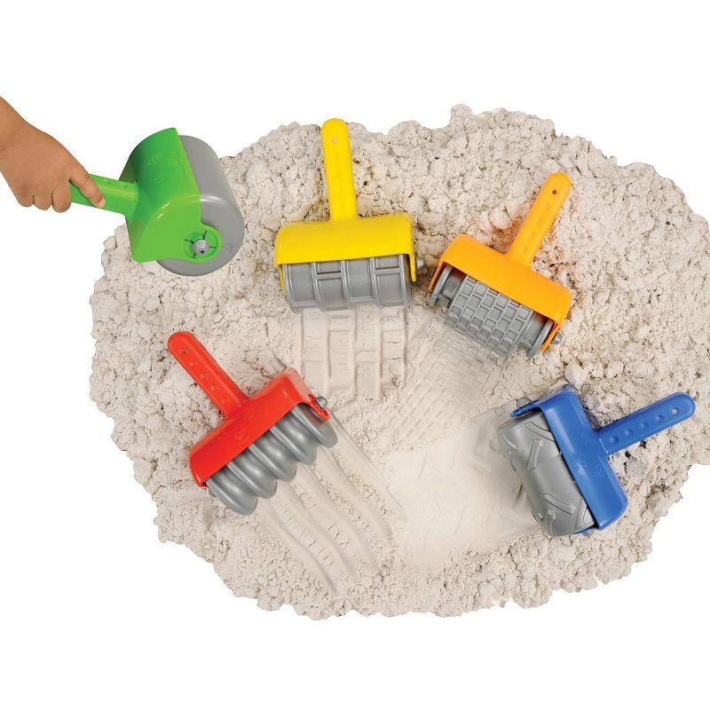 Kaplan Early Learning Jumbo Textured Hand Grip Sand Rollers and 5 Different Patterns