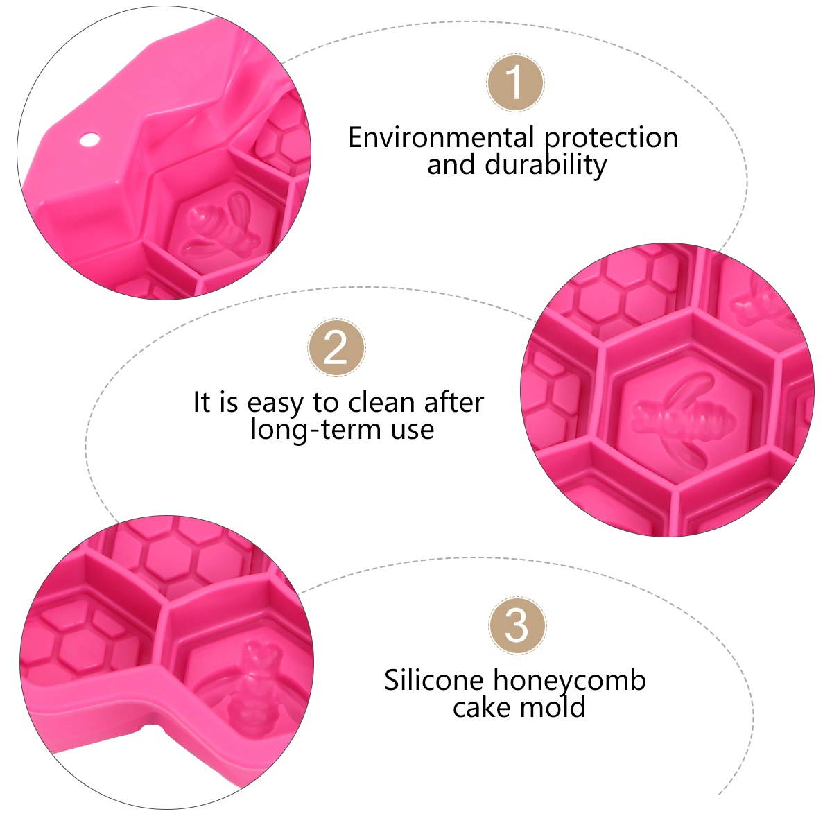 Unique Silicone Mold Chic Baking Mould Honeycomb Shape Cake Mold Baking Tool