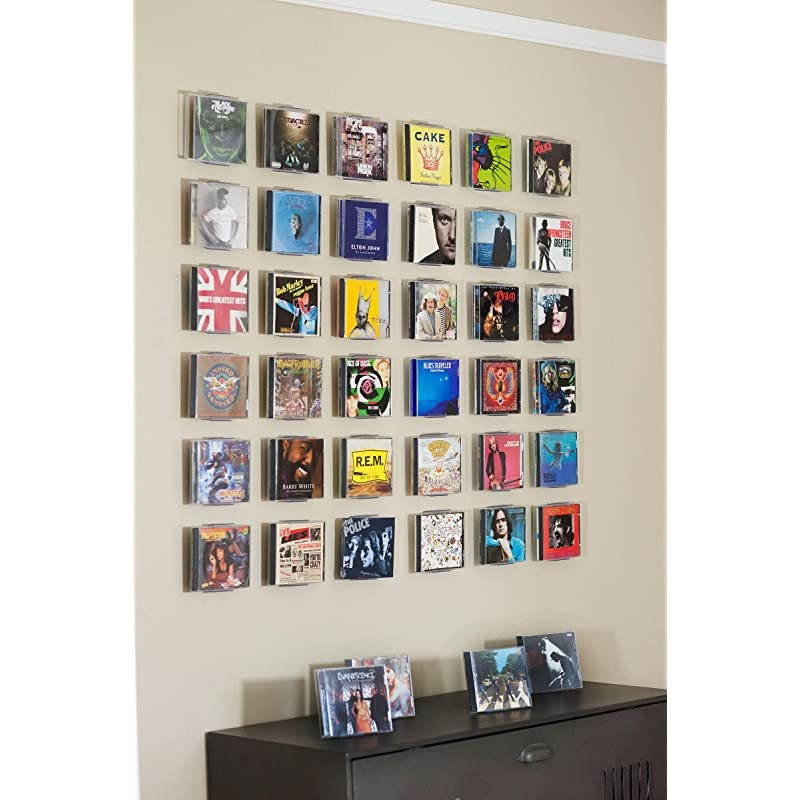 CD Mount Wall Frame Display and Shelf Stand Invisible and Adjustable 5 Pack