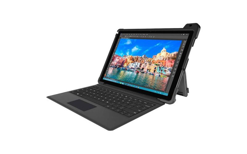 Gumdrop DropTech Case for Microsoft Surface Pro 4 - Black - Impact Resistant, Drop Resistant - Silicone, Acrylonitrile Butadiene Styrene (ABS)