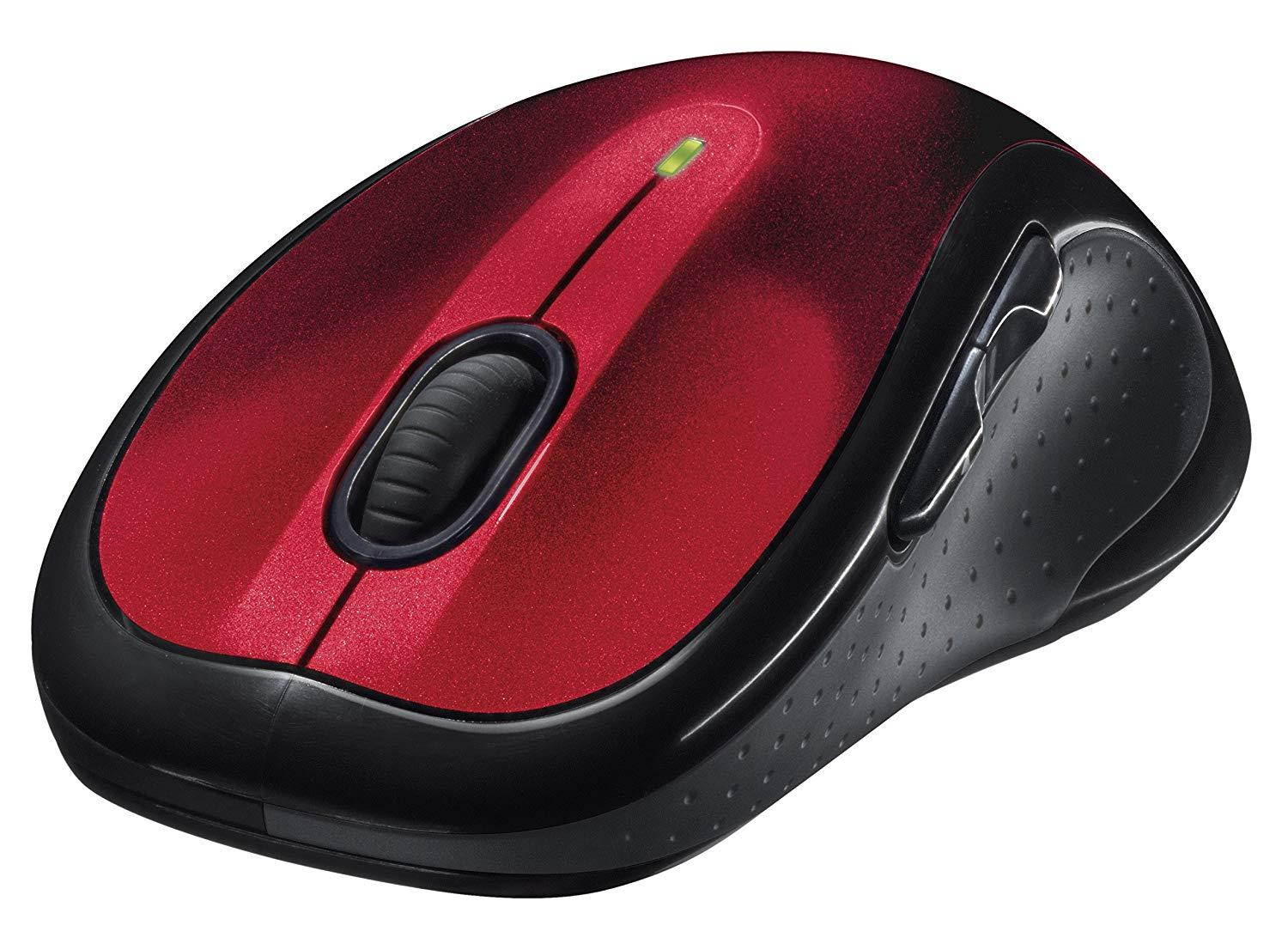Logitech M510 Wireless Mouse and Mini Gaming Mouse Pad, Red