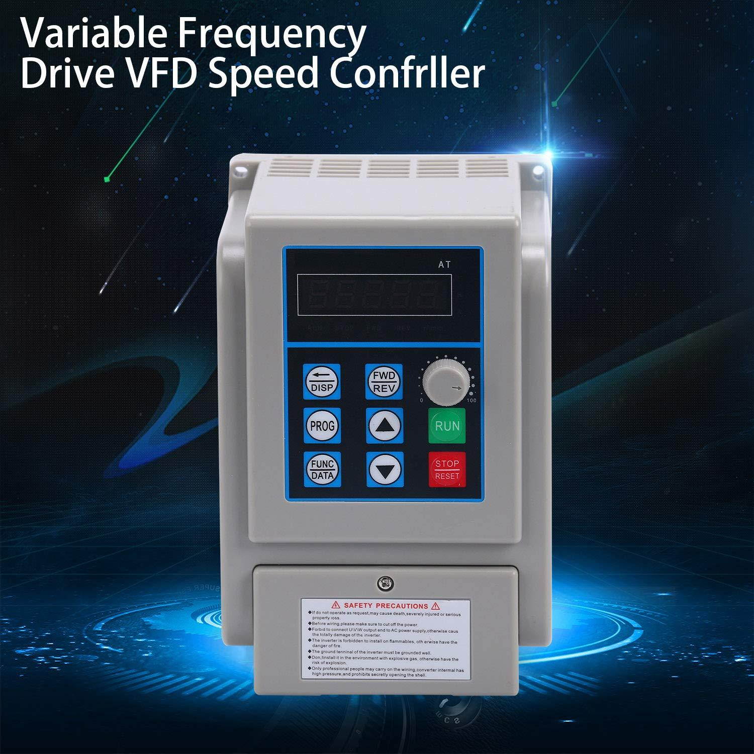 AC220V 8A 1.5KW Variable Frequency Drive Converter Speed Controller Converter
