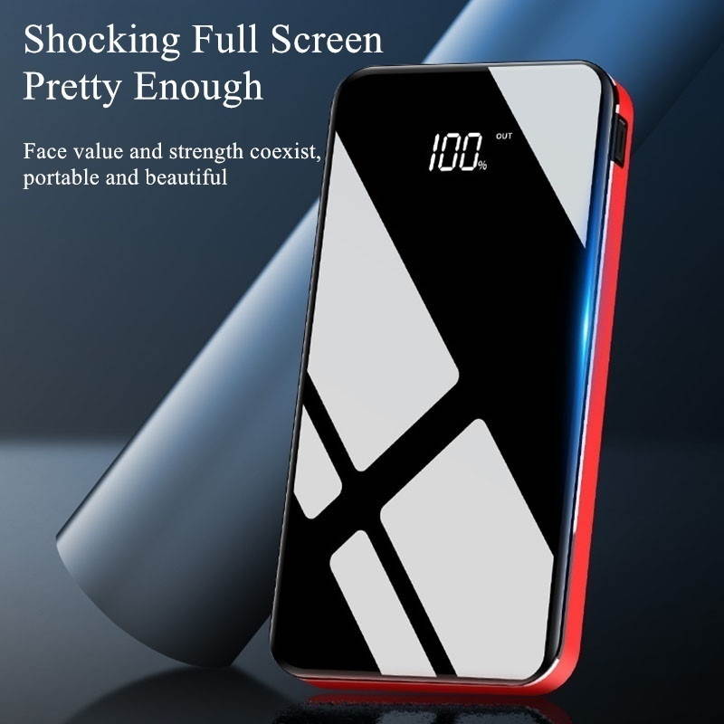 2021 New 900000mAh Popular Portable Charger External Battery Poverbank Power Bank Ultra Large Capacity 2 USB PowerBank