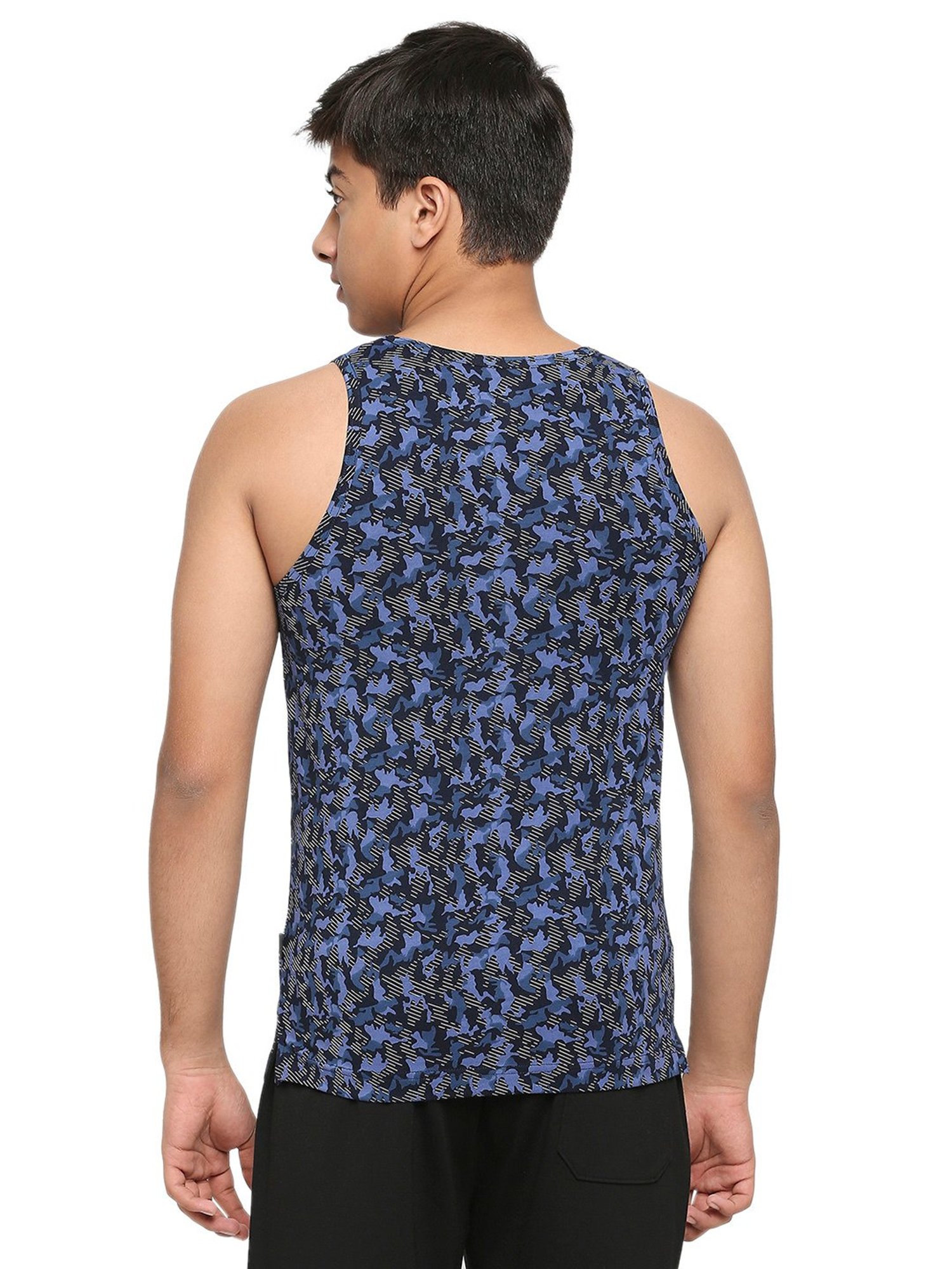 Frenchie Boys Navy Camouflage Vest