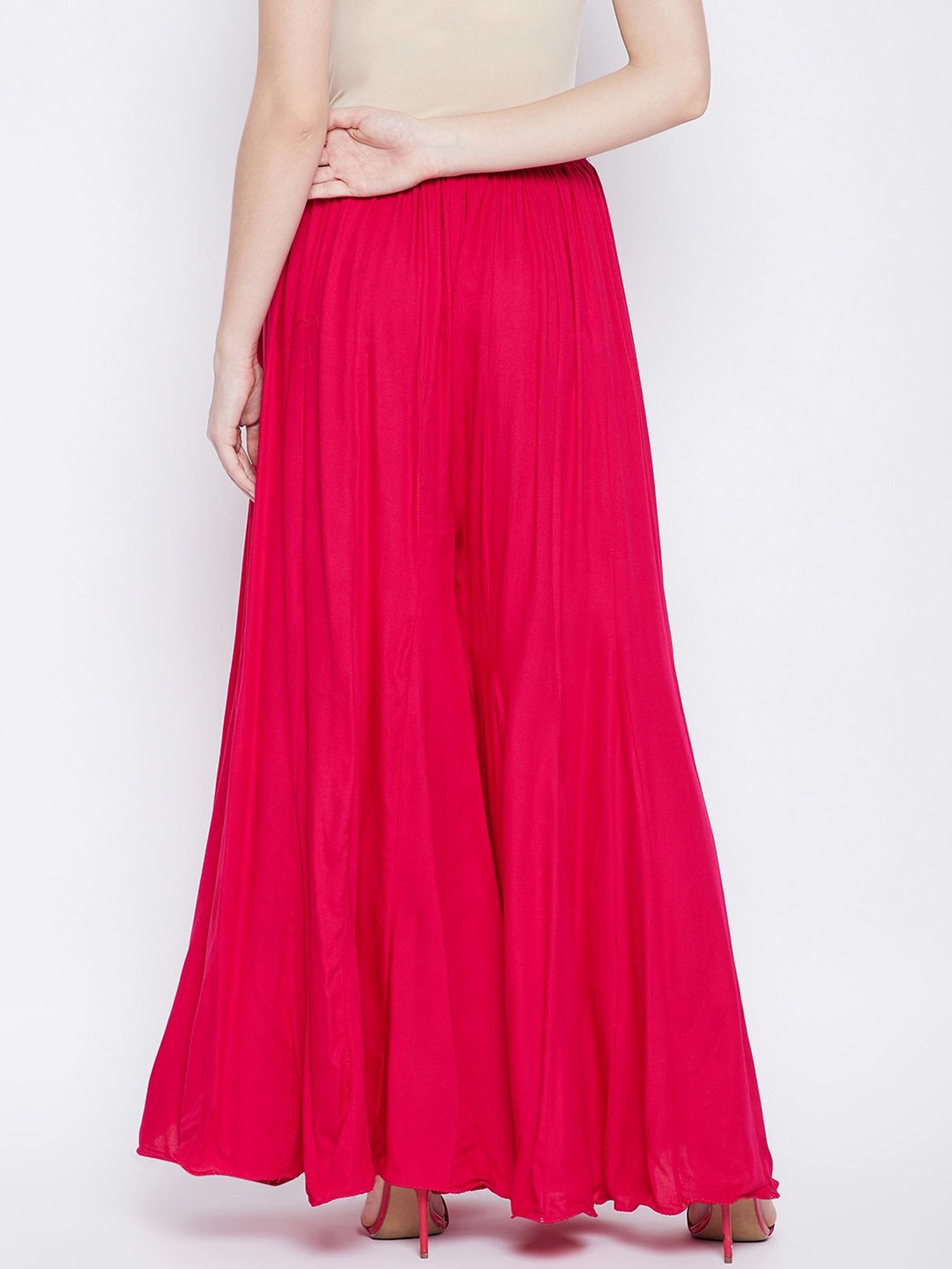 Castle Pink Regular Fit Palazzos