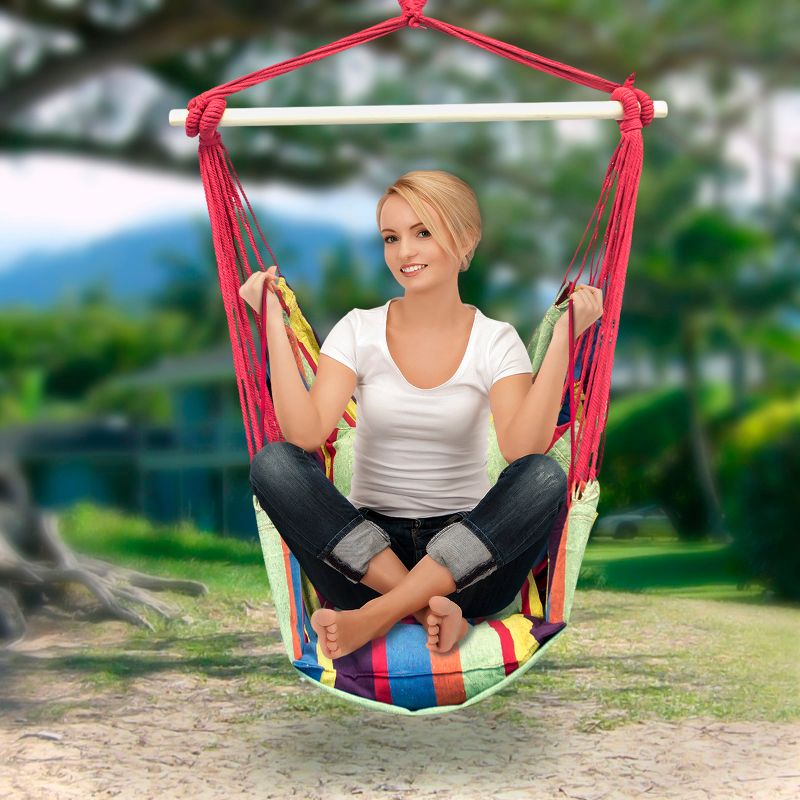 Web Spinner Swing 24" Diameter - Black - Sorbus