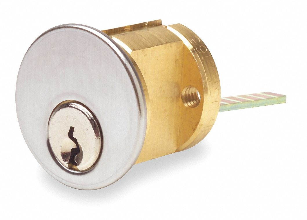 Brass Cylinder, Chrome, 5 Pin, 2 Keys