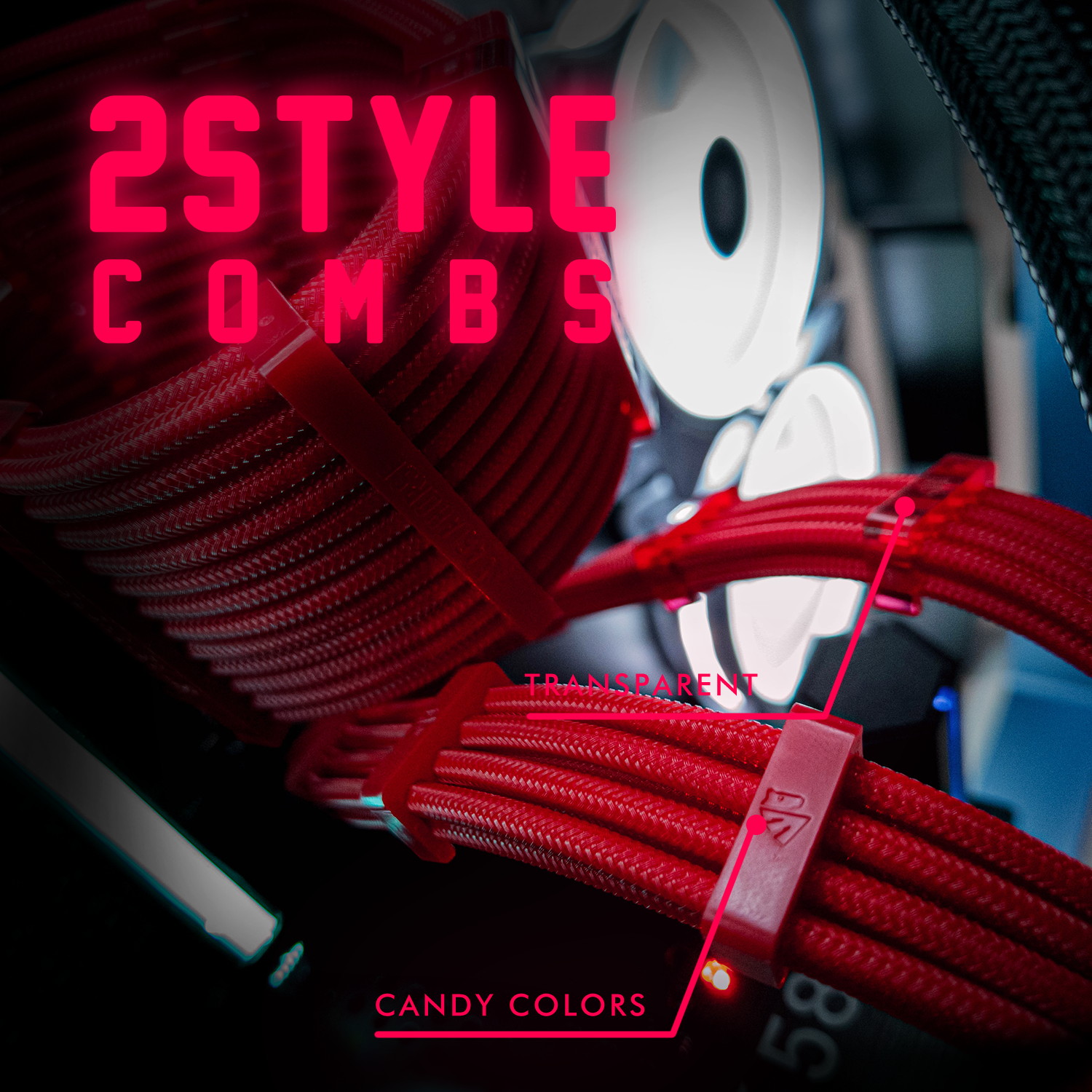 Graphics Card 6+2Pin 8Pin Male to Male Adapter Power Cable for Great Wall Dragon Module Power Supply with Net Cover,Black,about 58cm