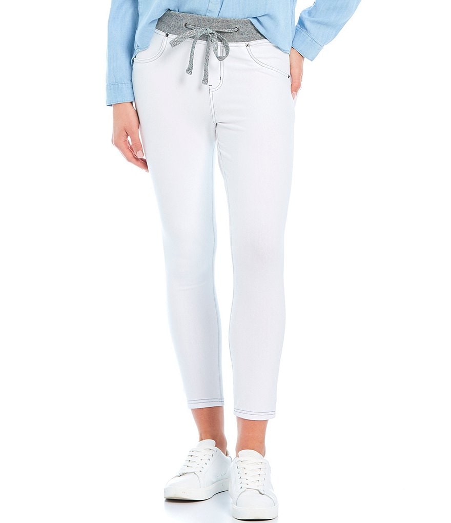 Commando Faux Leather Crocodile-Embossed Legging