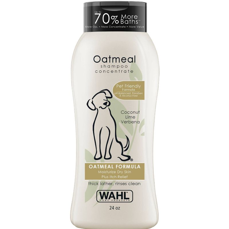 Wahl Oatmeal Formula Coconut Lime Verbena Pet Shampoo Concentrate - 24oz
