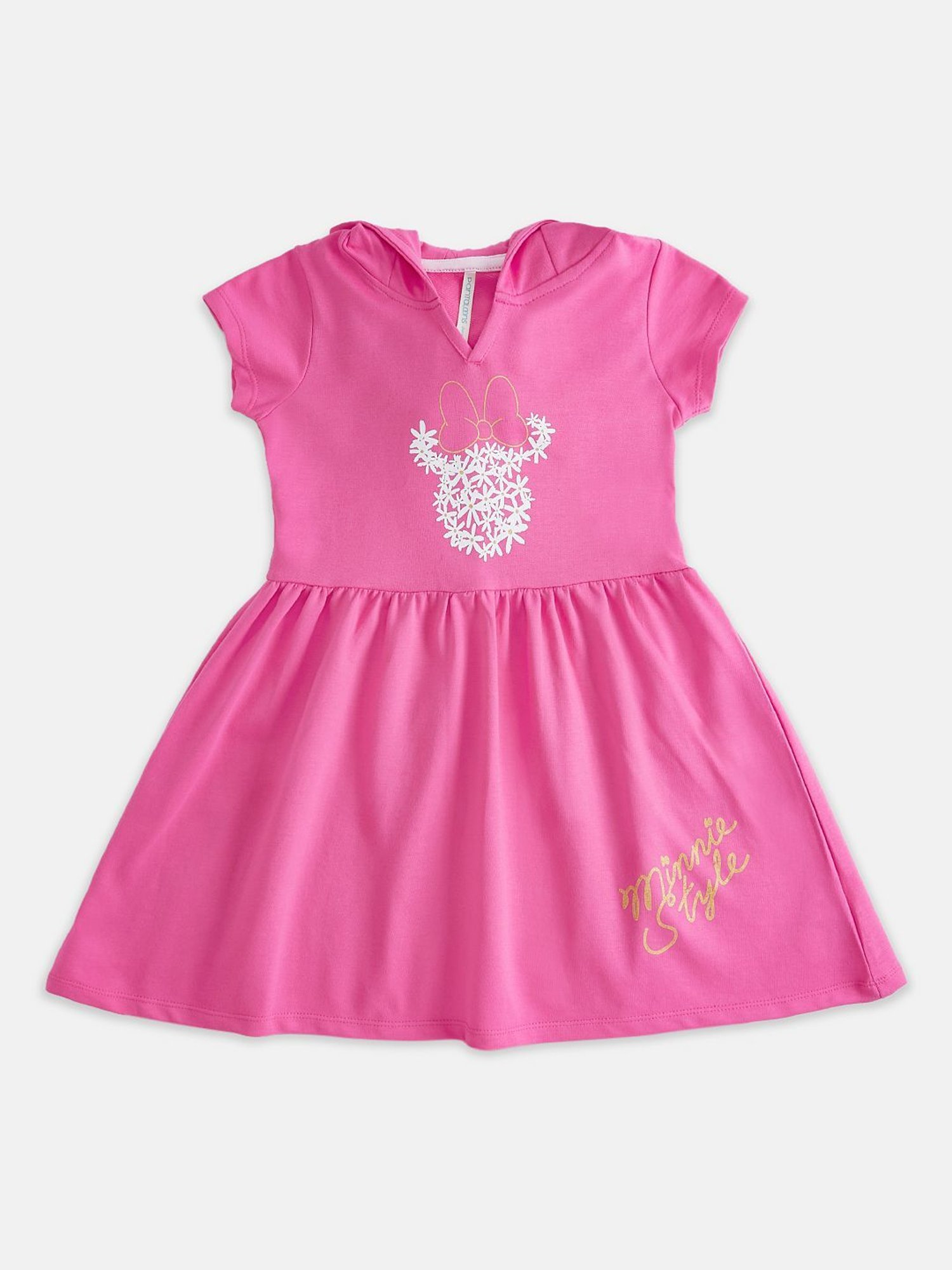 Pantaloons Junior Pink Printed Dress