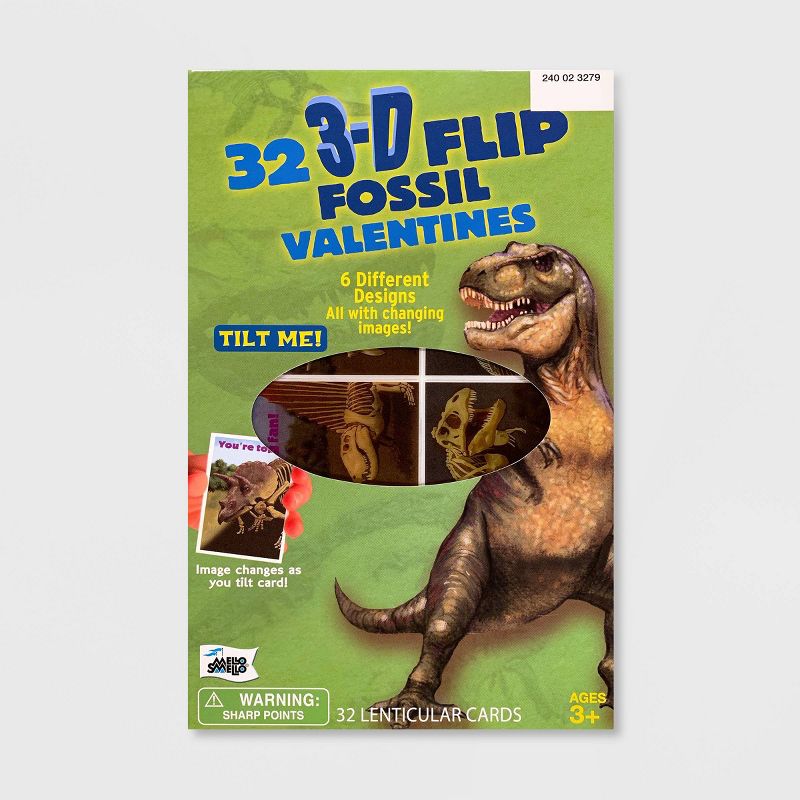 Mello Smello 32ct 3D Flip Fossil Valentines