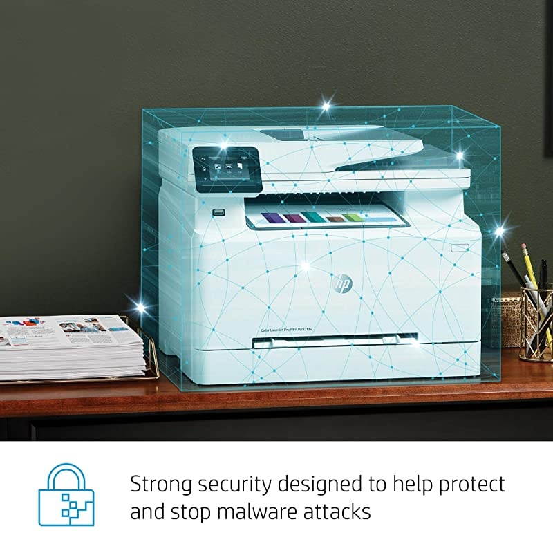 Color LaserJet Pro M283fdw Wireless All-in-One Laser Printer, Remote Mobile Print, Scan & Copy, Duplex Printing, Works with Alexa (7KW75A)