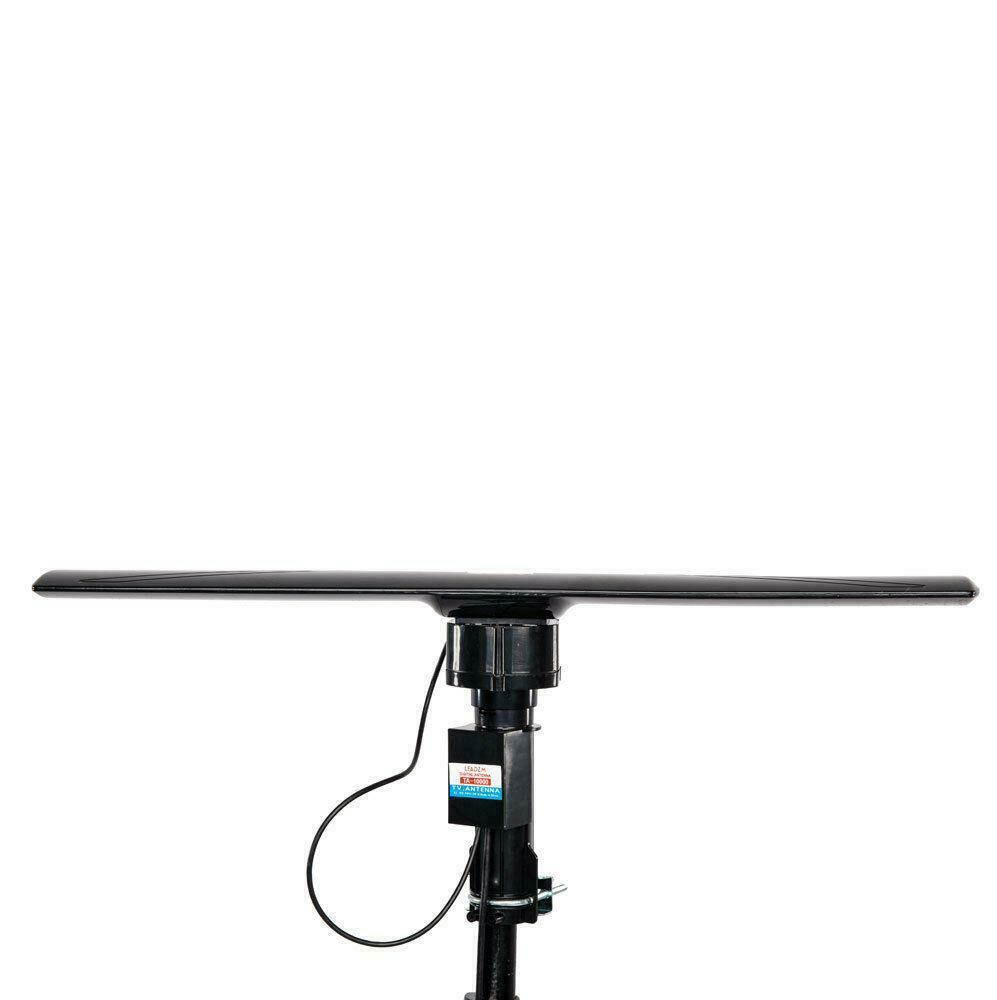 150Miles HDTV 1080P Outdoor Amplified Antenna HD TV 20dB Rotor Remote UHF/VHF/FM