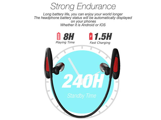 AutofeelSunriseoffice IPX7 Waterproof Sweatproof Wireless Bluetooth Headphones Stereo Super Bass Earbuds Earphone Headset Hand Free Earpiece For Phone iPhone Xiaomi Samsung Oppo Huawei