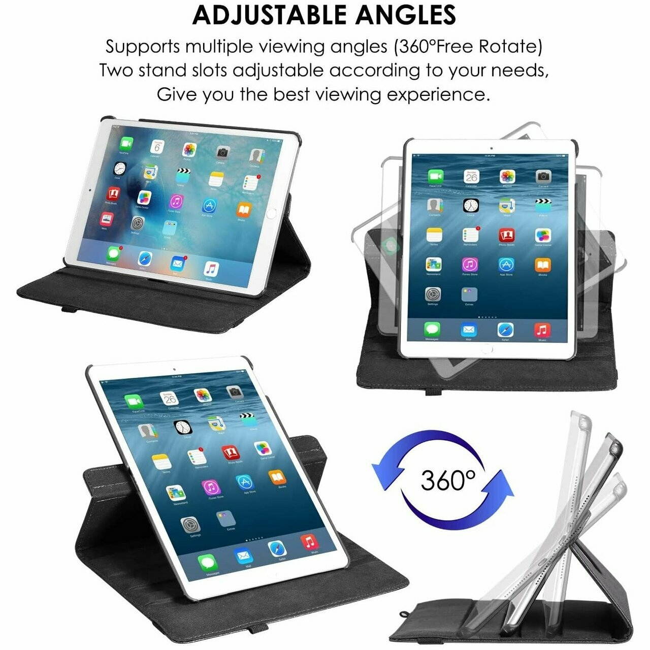 360 Degree Smart Rotary Leather Case for iPad Air 3 / iPad Pro 10.5 inch - Blue Scenery