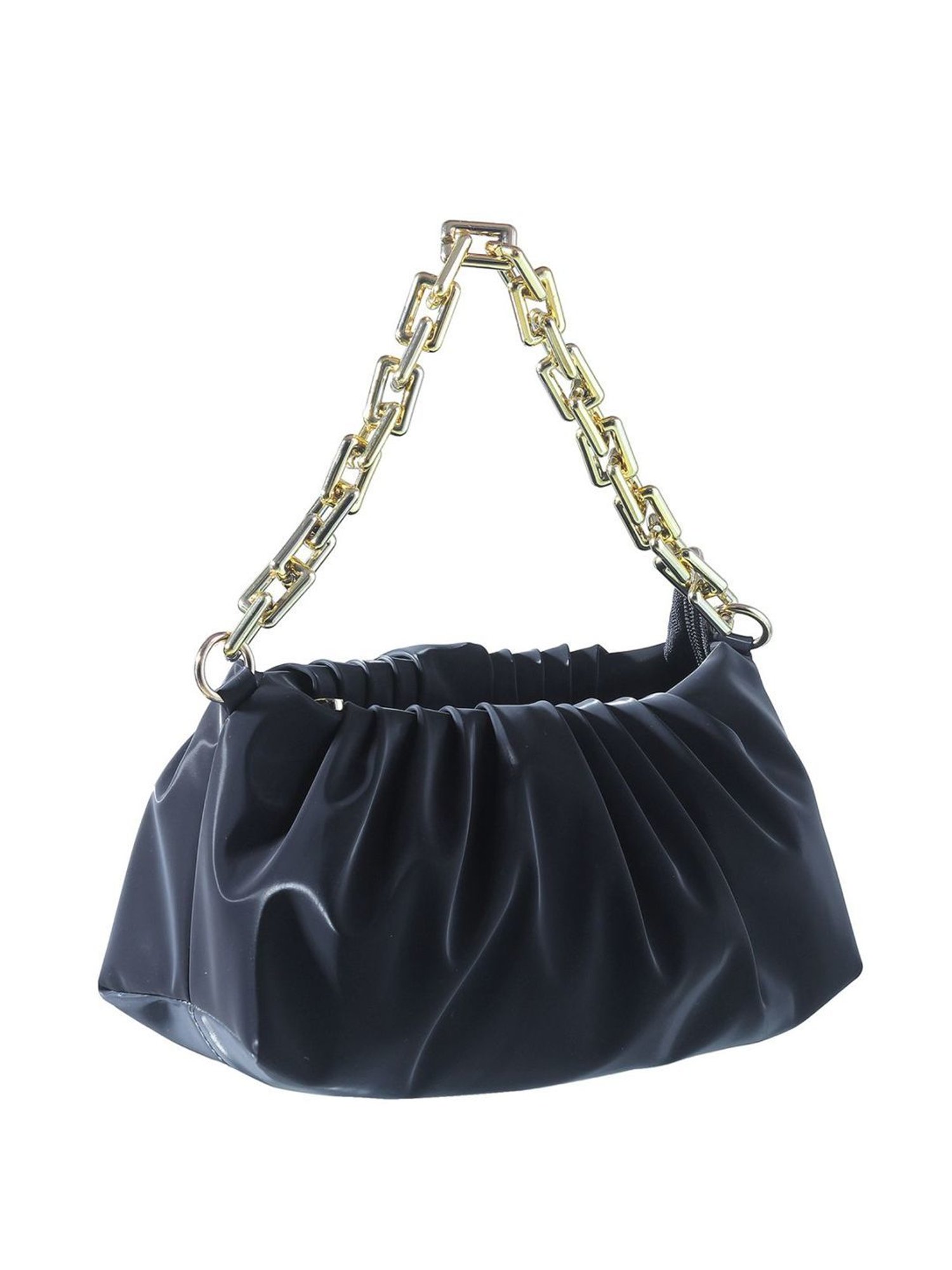 Bellissa Blue Solid Medium Shoulder Handbag