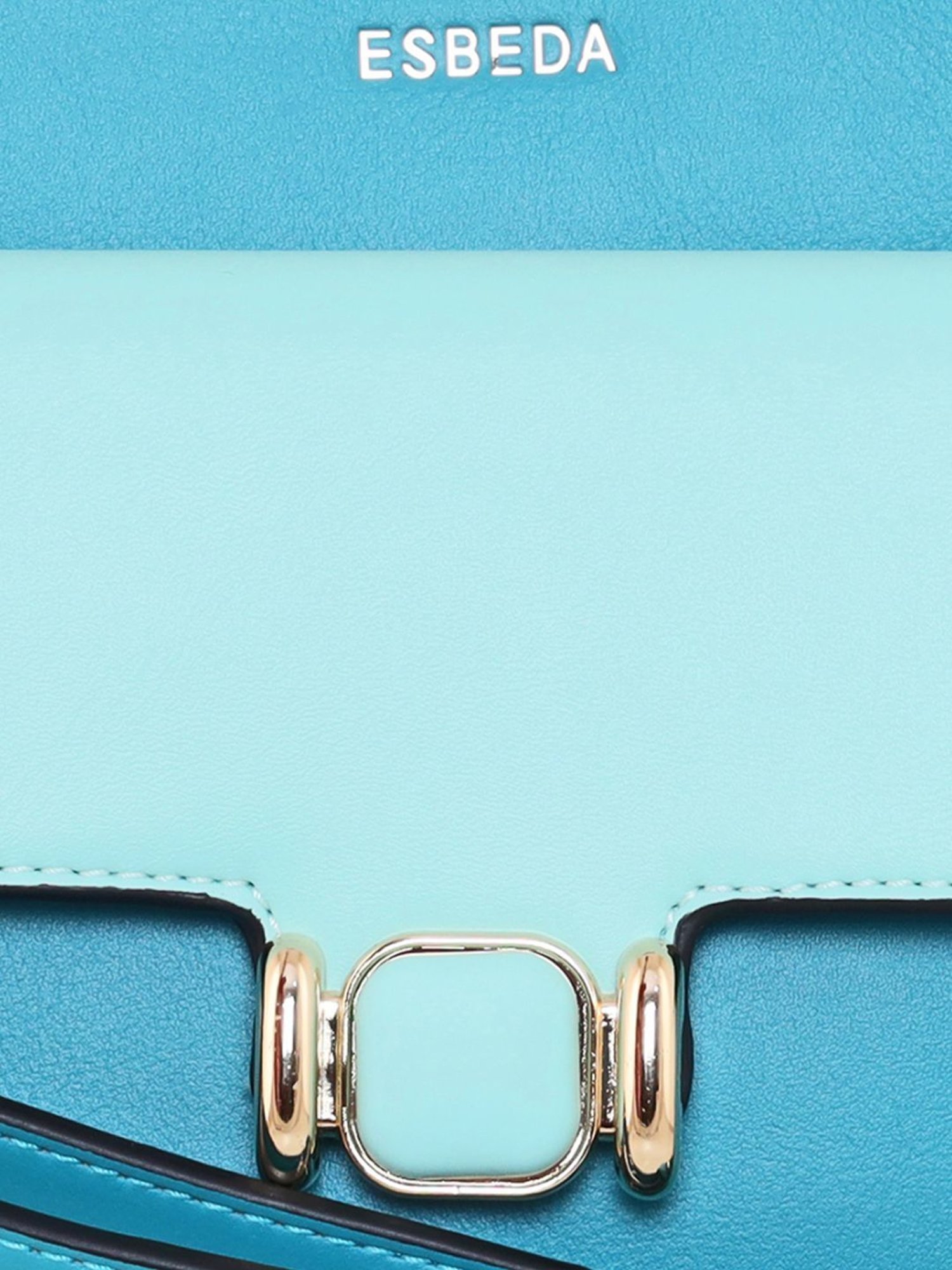 Esbeda Blue PU Solid Handbag