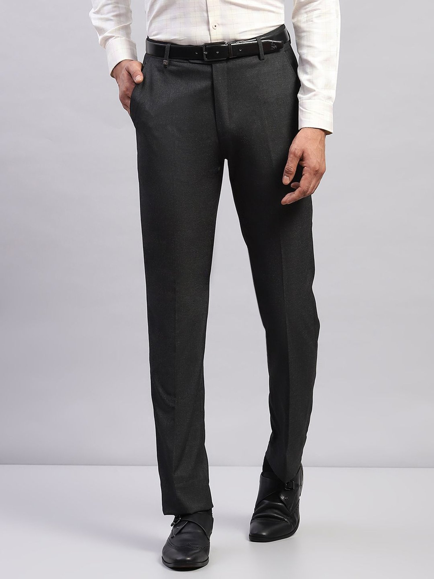 Monte Carlo Dark Grey Smart Fit Trousers