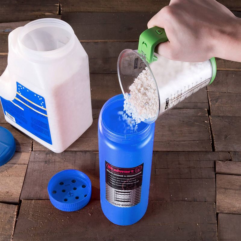 Stalwart Handheld Salt and Seed Spreader Blue