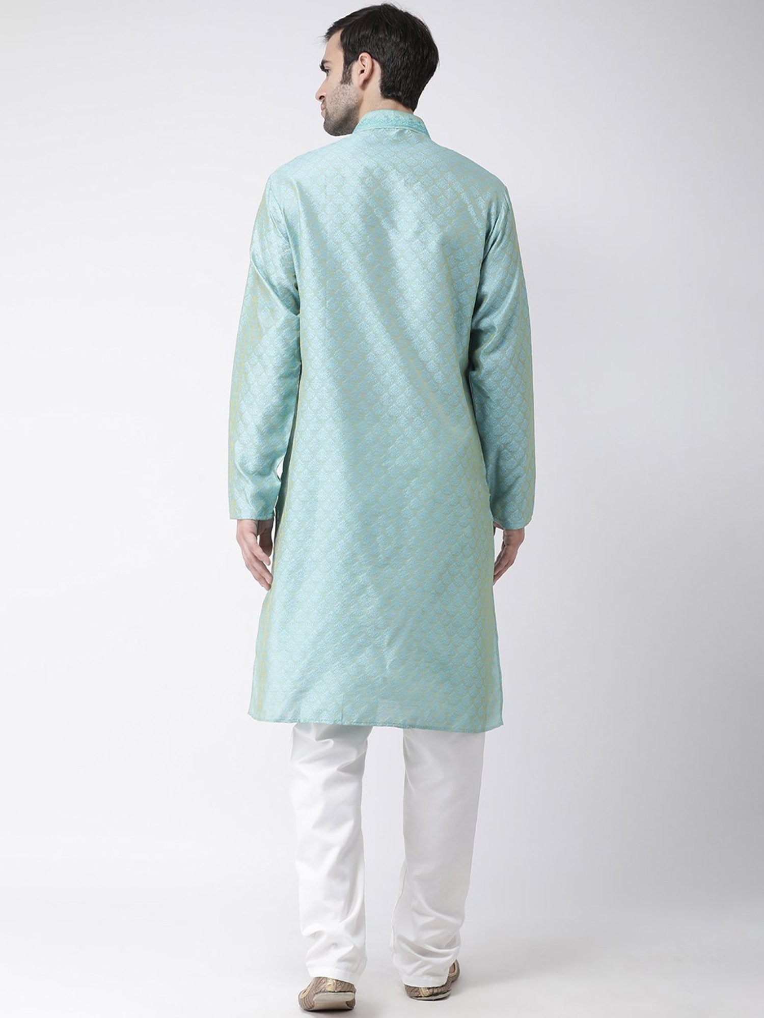 SG LEMAN Blue Cotton Printed Regular Fit Kurta Set