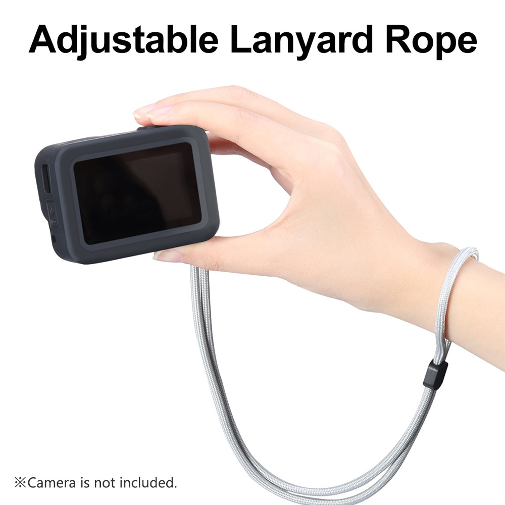 Ulanzi G8-3 Soft Silicone Camera Protective Case with Camera Lens Cap Droproof Vlogging Case Cage Kit Compatible with GoPro Hero 8 Black