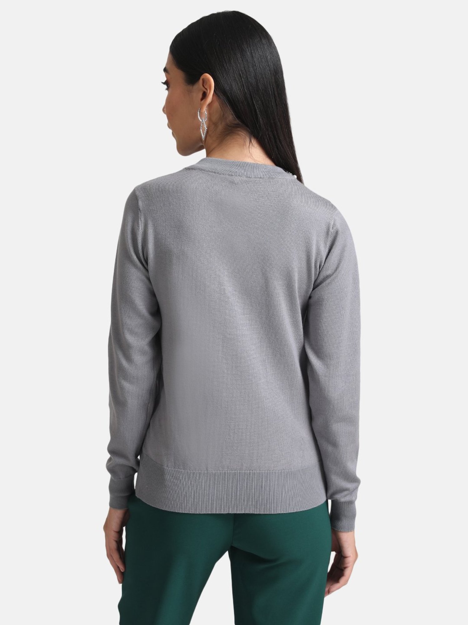 Kazo Embellished Neck Pullover