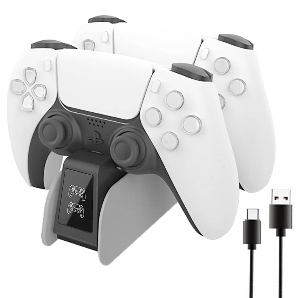 PS5 Controller Charge Station, Compatible with Sony Playstation 5 DualSense Controller Charging Station, Playstation 5 DualSense Controller LED Indicator Fast Charging Dock