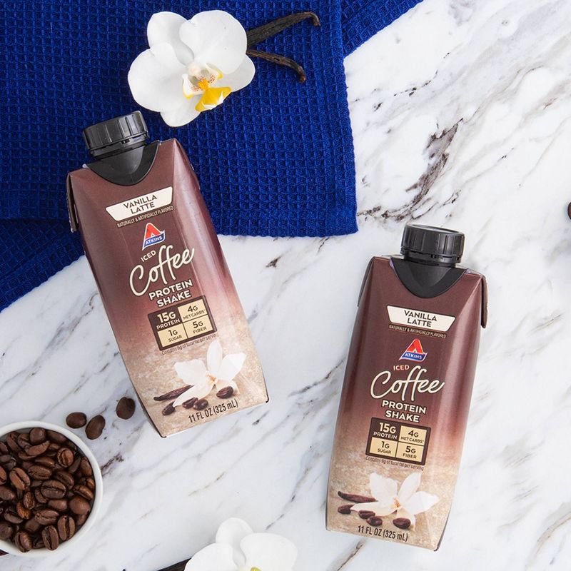 Atkins Ready to Drink Shake - Iced Coffee Vanilla Latte - 4pk