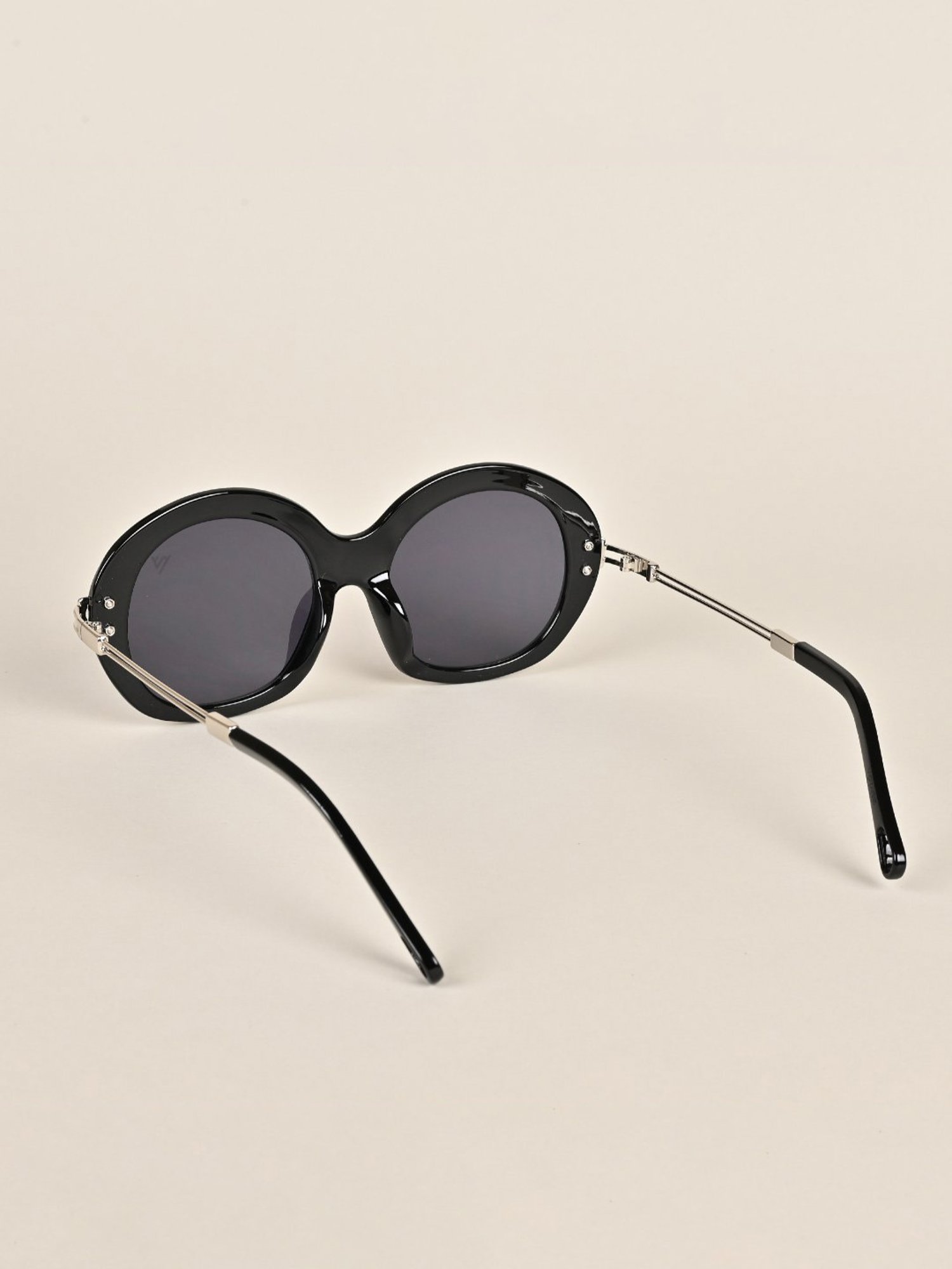 Voyage Black Oversize Irregular UV Protection Sunglasses for Women