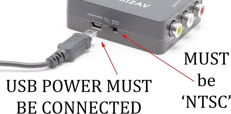 NTSC to PAL Converter Kit - TV Converter from PAL to NTSC - Bi-Directional TV System Converter Adapter with Two RCA Cables - (White) - Does NOT Convert Actual DVD OR VHS, ONLY Output